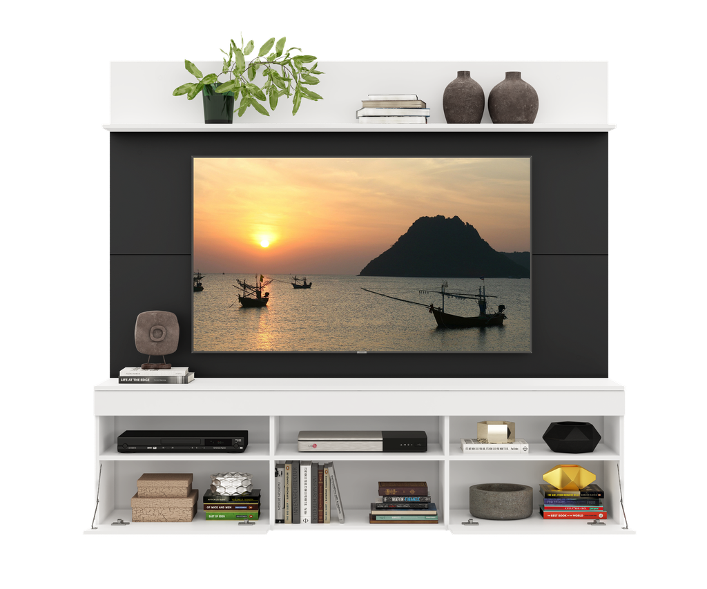CENTRO ENTRETENIMIENTO HOME THEATER MADRI BLANCO/NEGRO/BLANCO