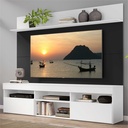 CENTRO ENTRETENIMIENTO HOME THEATER MADRI BLANCO/NEGRO/BLANCO