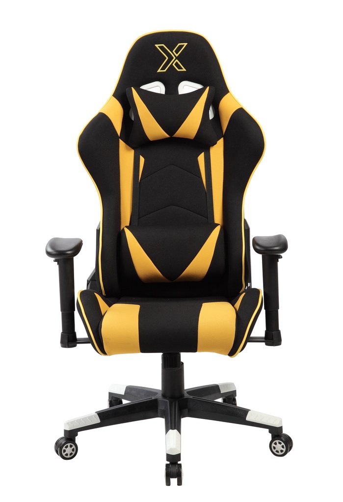 SILLA GAMER KOMBAT (AMARILLO- NEGRO)