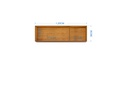 Mueble Aéreo 120* Capuchino Hueso