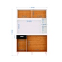 Alacena Duda 172*120*35 B/N