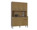 Alacena Mueble Auxiliar Cocina Livia 6 Puertas damasco