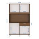 Alacena Cassia 8P 172*106*31C