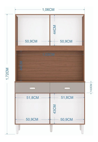 Alacena Manu 8P 172*106*31C