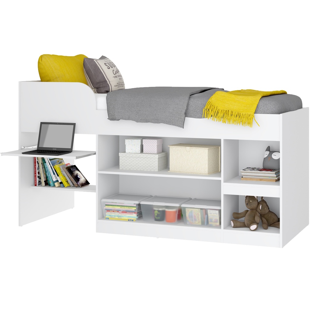 CAMA MULTIFUNCIONAL CJ BLANCO BRILLO FR BLANCO BRILLO