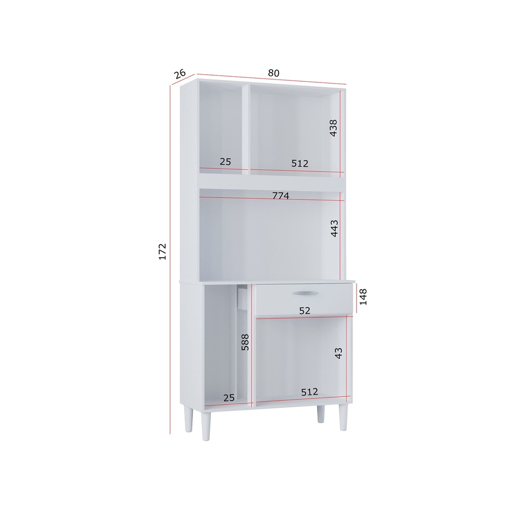 KIT CASSIA 6P BLANCO