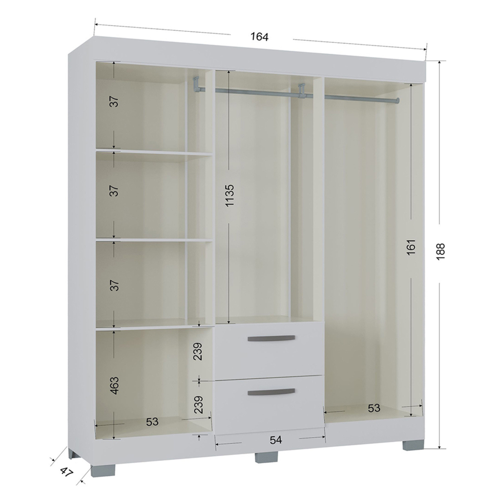 Closet 6p Toquio Blanco 