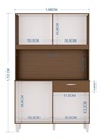 Alacena Cassia 8P 172*106*31C