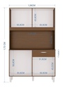 Alacena Cassia 8P 172*106*31H
