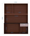 Alacena Lili 6P 135*105*35 1 Cajón C