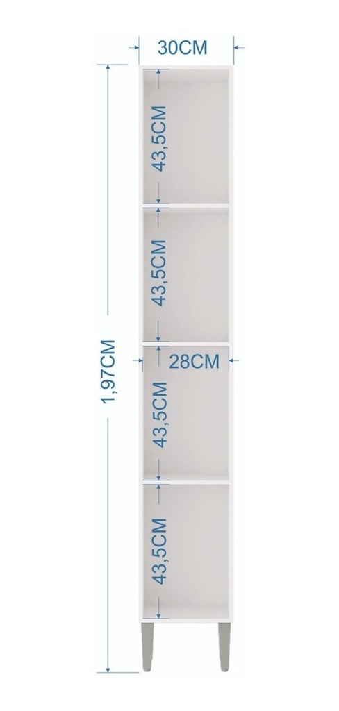 Alacena Vanessa 197*30*26* Blanco