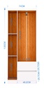 Closet O Armario Lisboa 3P 183*74* B