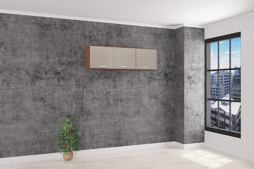 Mueble Aéreo 120* Capuchino Hueso