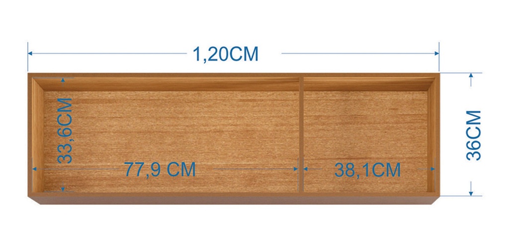 Mueble Aéreo Blanco 36*120*32