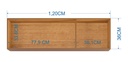 Mueble Aéreo Blanco 36*120*32