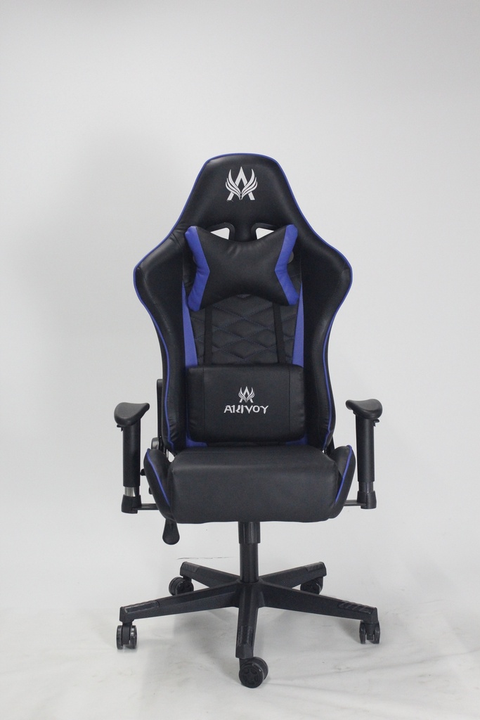 Silla Gamer Nova azul y negra 
