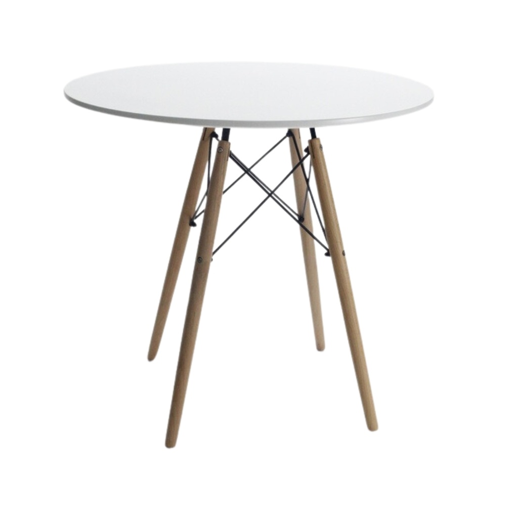 Mesa Eames Redonda Blanca