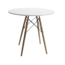 Mesa Eames Redonda Blanca
