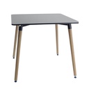 Mesa Eames Cuadrada Negra