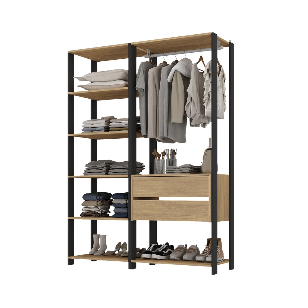 Closet Abierto Castaño 