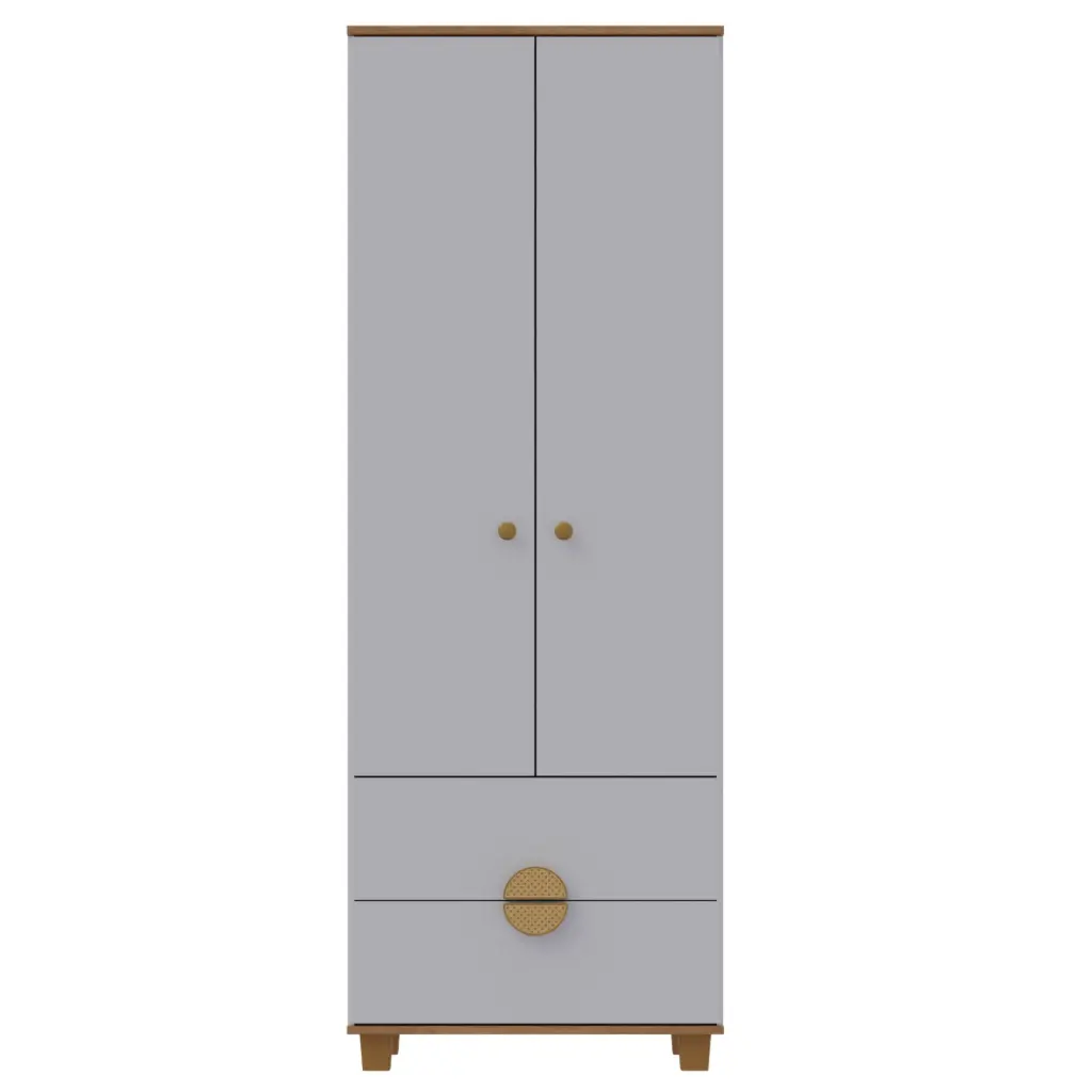 CLOSET MULTI 2P/2C  BLANCO PREMIUN / RUSTIC