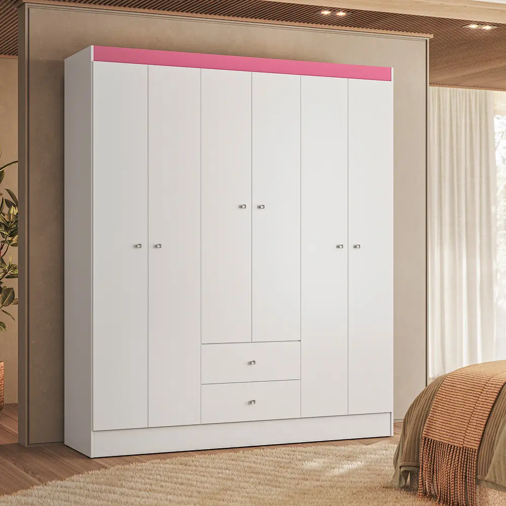CLOSET VERSA BLANCO 6P 153 X 182 X 46.3 CM
