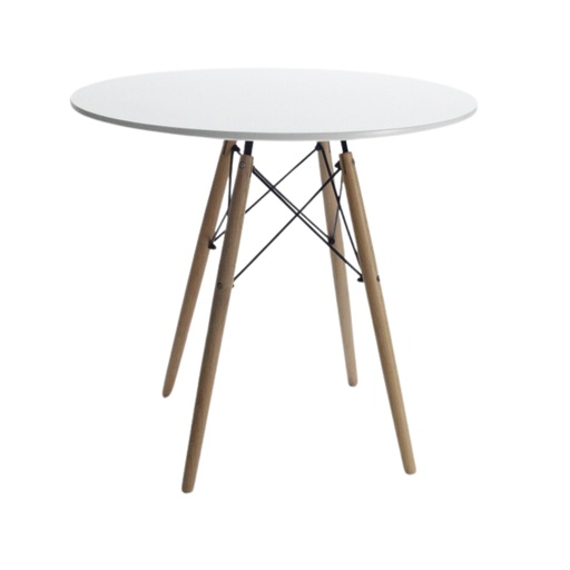 [100311] Mesa Eames Redonda Blanca
