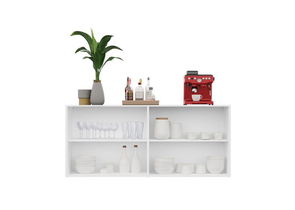 APARADOR/ORGANIZADOR/BUFFET 04 PORTAS - BLANCO