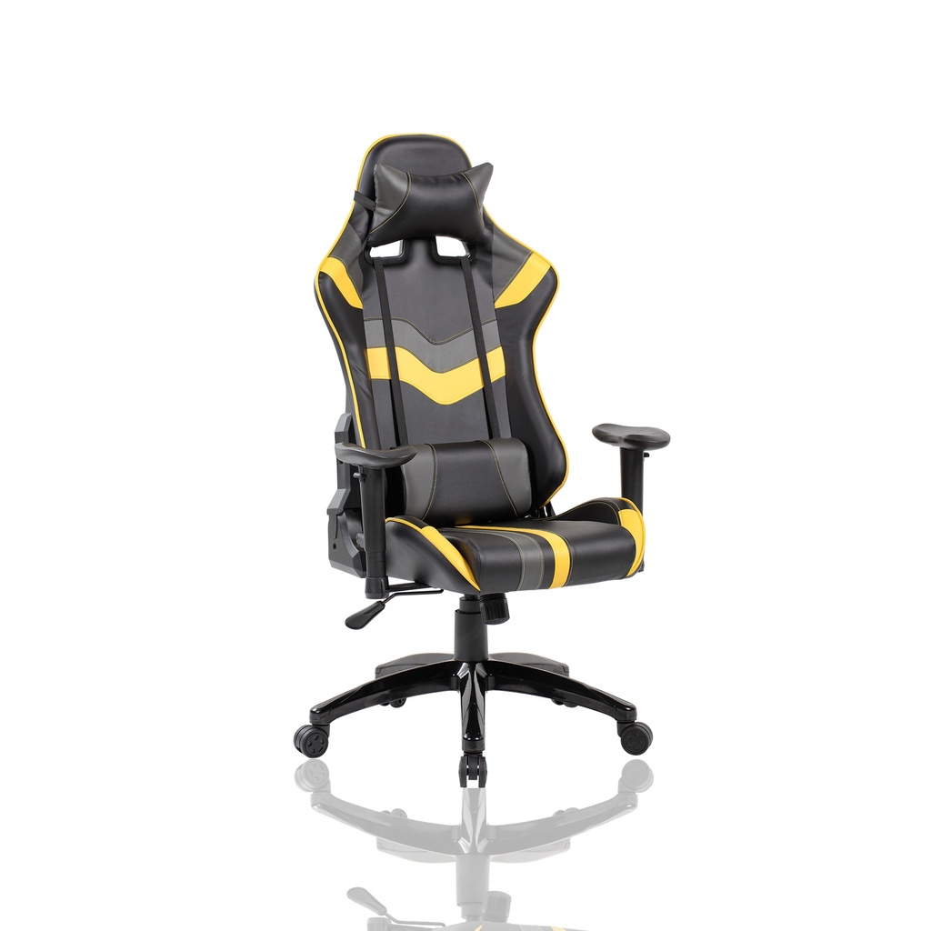 SILLA GAMER MORTAL (AMARILLO-NEGRO)