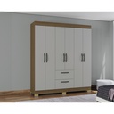 Closet Toquio 6p2c castaño / of white 