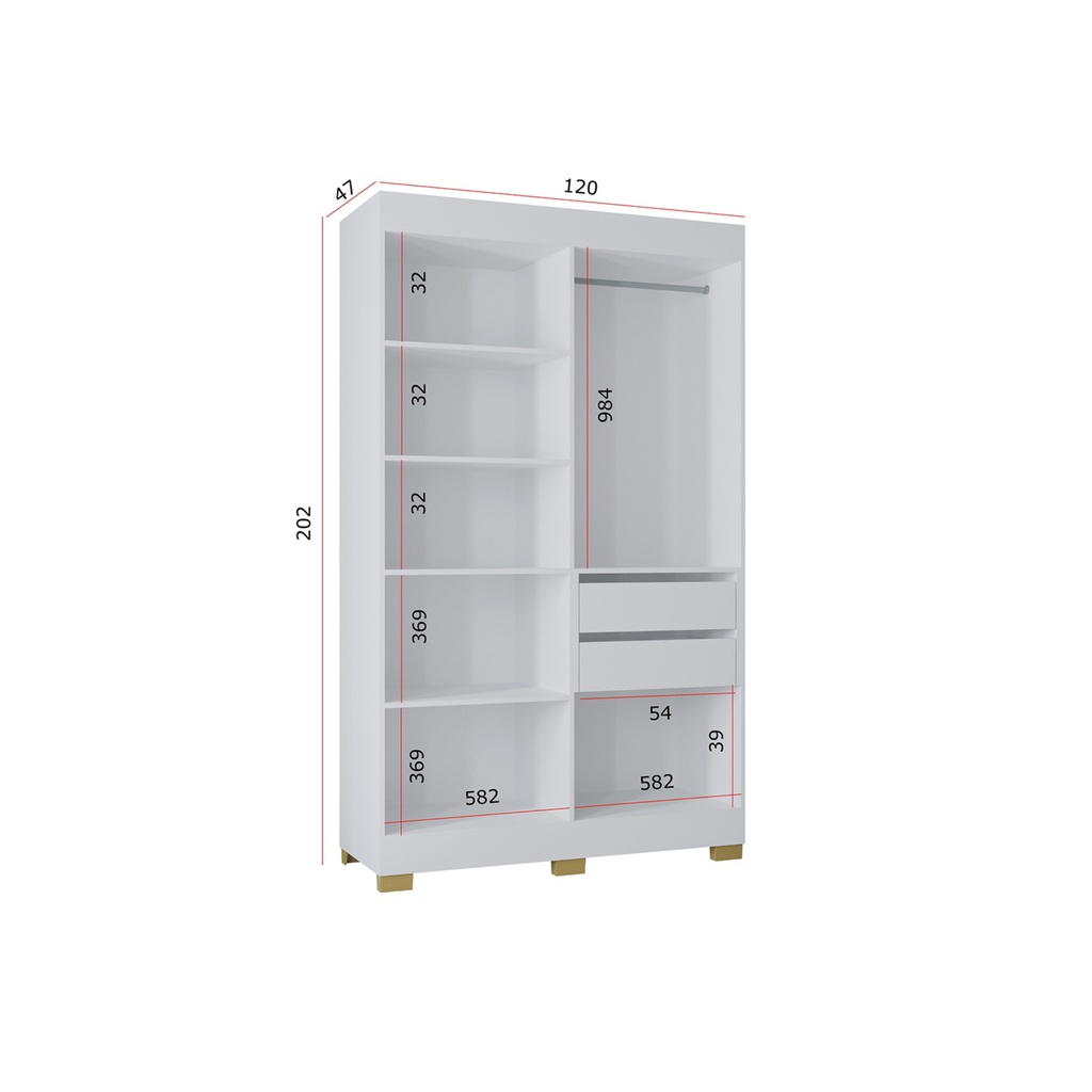 Closet 4P Barcelona Blanco