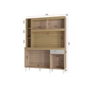 Kit Duda 1,40m Damasco/Acanalado/Off White