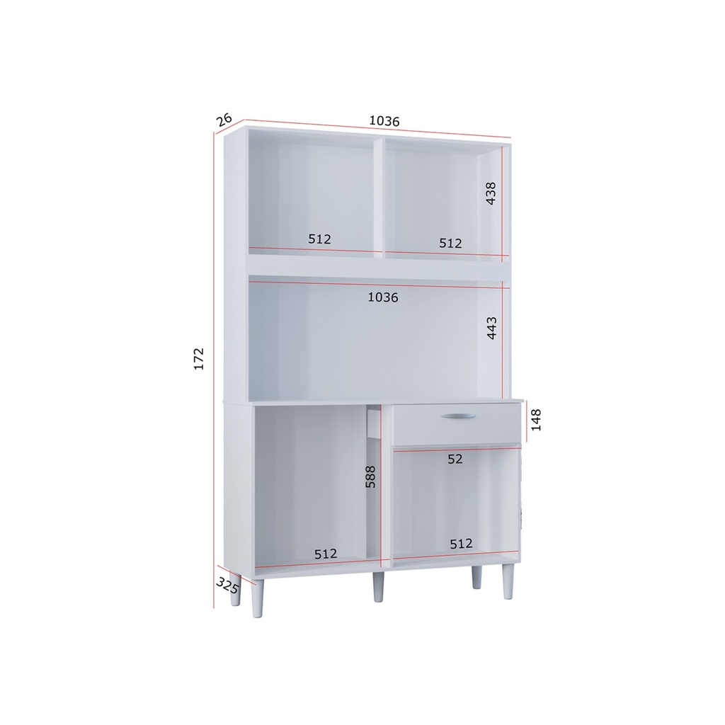 KIT CASSIA 8P Blanco 