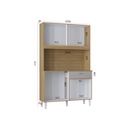 KIT CASSIA 8P Damasco/Acanalado/Off White 