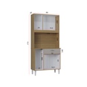 KIT CASSIA 6P Damasco/Acanalado /Off White