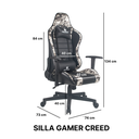 Silla Gamer Militar Creed