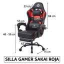 Silla Gamer Sakai Roja