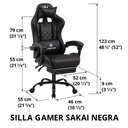 Silla Gamer Sakai Negra