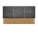 2959 - 8990 - Armario 3 Portas 2959 - Gris e Freijo - FI Frontal Aberto - E-Commerce.webp