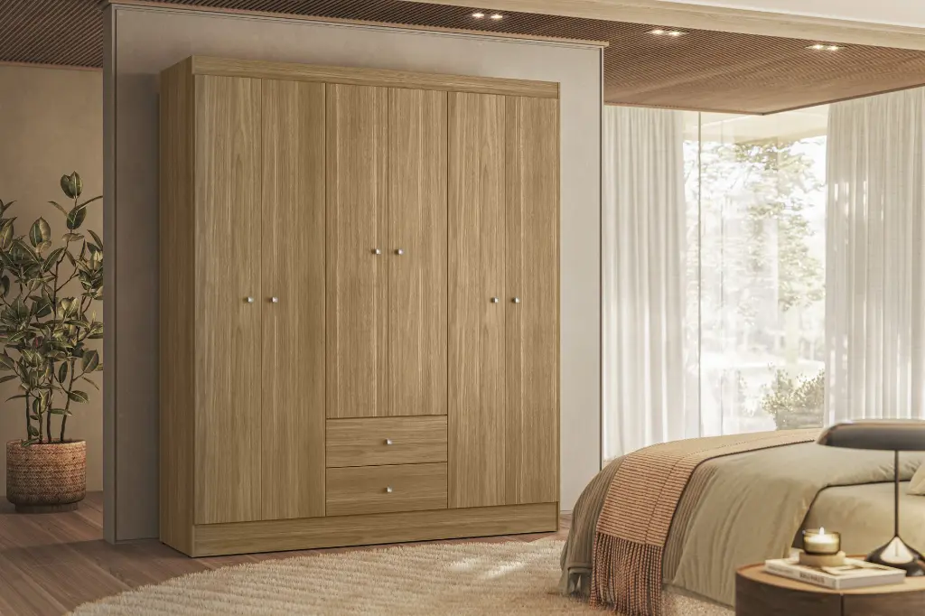 Roupeiro Versa 6P - Freijo - Ambiente.webp