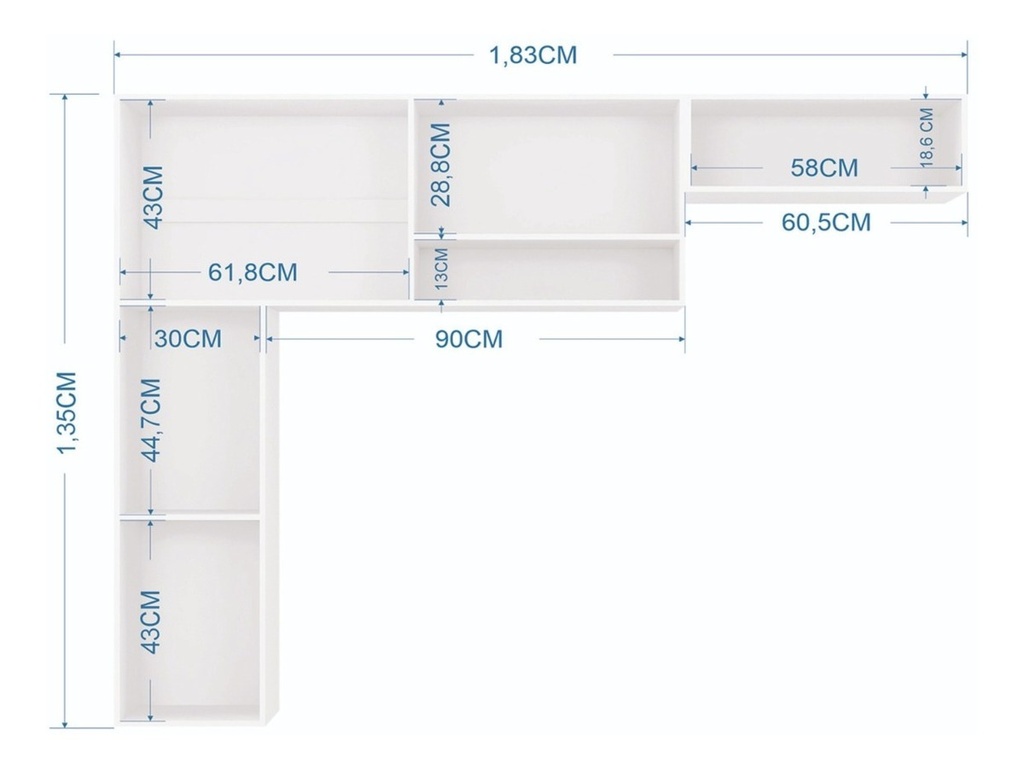 Mueble Aereo Anita 135*183 B