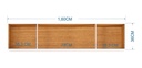 Mueble Aèreo 36*160*32 Blanco