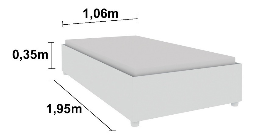 cama sencilla color blanco madera