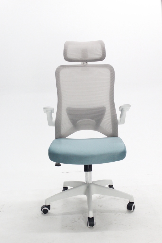 SILLA GERENCIAL Soberana blanca y azul