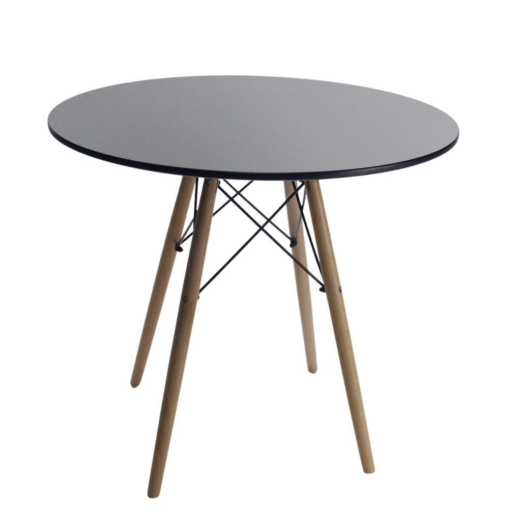 Mesa Eames Redonda Negra