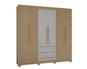 Closet 6P Amazonia Damasco/acanalado/Off White