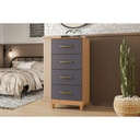 Comoda mobi 4 Cajones Negro