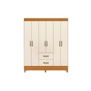 ROPERO MOBI 6 PUERTAS BLANCO /OFF WHITE 
