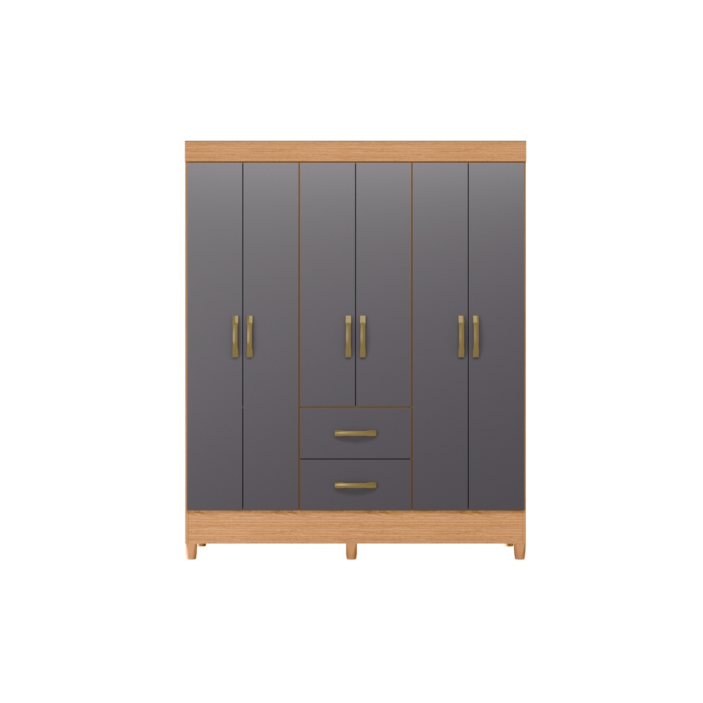 ROPERO MOBI 6 PUERTAS TITANIUM