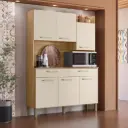 ALACENA MODERNA PLUS FEIJO/ GRIS 132X185X38.8 CM  